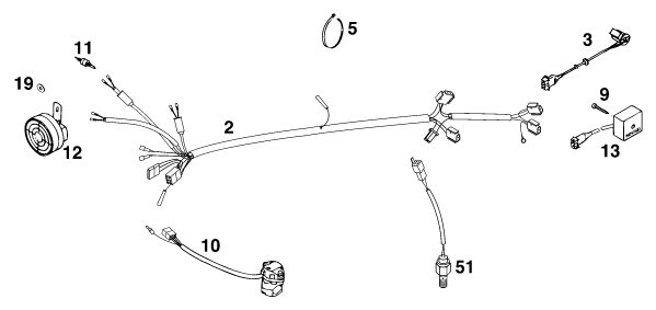 Náhled schématu WIRING HARNESS