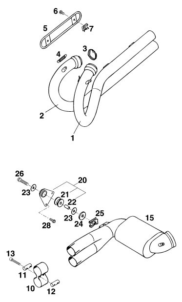 Náhled schématu EXHAUST SYSTEM