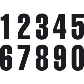 START NUMBERS BLACK