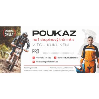 SKUPINOVÝ KURZ ENDUROVÉ ŠKOLY S VÍŤOU KUKLÍKEM