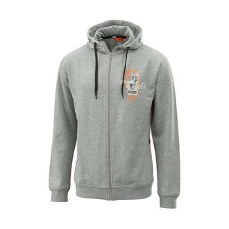 ORANGE FLUIDS ZIP HOODIE