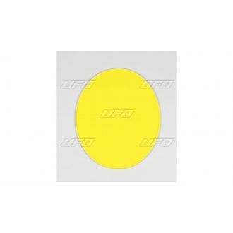 tabulka přední/boční VINTAGE Oval UFO žlutá 