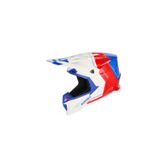 ACERBIS přilba T711 bílá/modrá/červená
