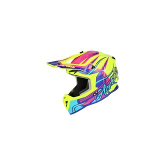 ACERBIS přilba Linear 2206 žlutá/fialová