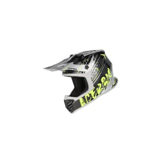 motokros přilba Acerbis PROFILE JUNIOR černá/fluo žlutá