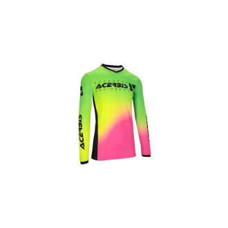 dres MX J-TRACK STABI růžová/fluo žlutá vel. M