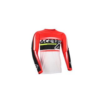 ACERBIS dres MX LINEAR LUGO červená/bílá