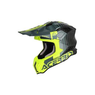 ACERBIS motokros přilba AIRSTRIKE-C černá/fluo žlutá
