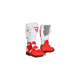 ACERBIS boty X-RACE červená/bílá