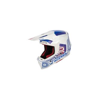 ACERBIS motokros přilba WHOOPS GRAPHIC bílá