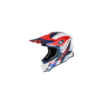 ACERBIS motokros přilba AIRSTRIKE-X bílá/modrá/červená