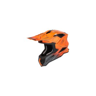 ACERBIS motokros přilba AIRSTRIKE-X oranž/šedá