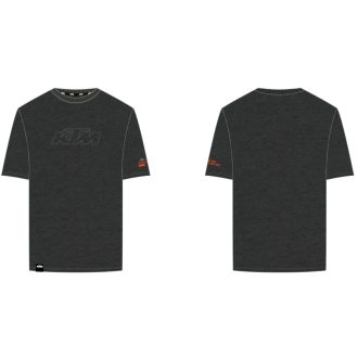 Pánské tričko KTM Essential Stealth – tmavě šedé melírované