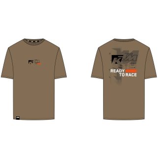 Pánské tričko KTM Adventure Rally – hnědé
