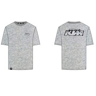 Pánské tričko KTM Logo – světle šedé melírované