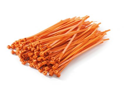 Foto - ORANGE CABLE TIES 100PK