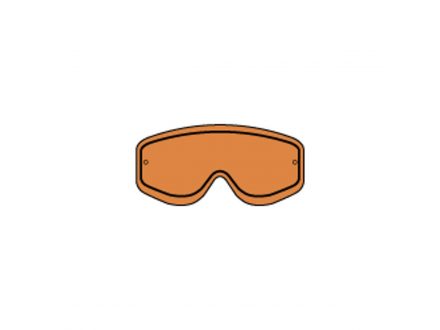 Foto - RACING GOGGLES DOUBLE LENS ORANGE