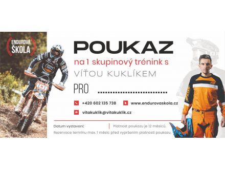 Foto - ENDUROVÁ ŠKOLA - VÍTA KUKLÍK + PŮJČENÍ MOTOCYKLU