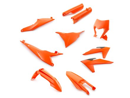 Foto - Sada plastů KTM EXC 2024+ - oranžová / černá / bílá / modrá
