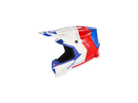 Foto - ACERBIS přilba T711 bílá/modrá/červená