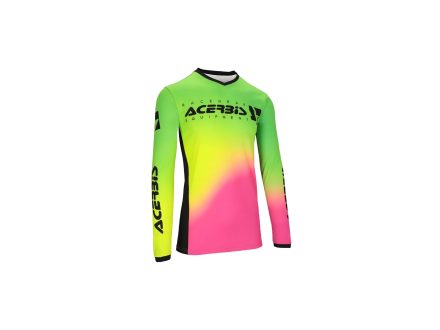 Foto - dres MX J-TRACK STABI růžová/fluo žlutá vel. M
