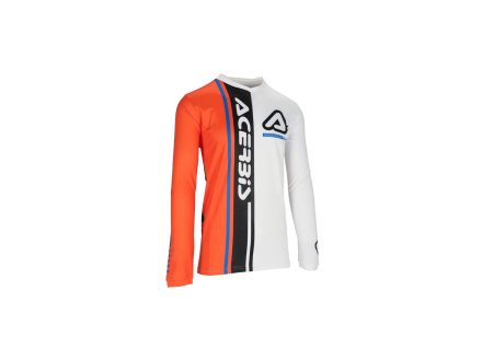 Foto - dres MX J-TRACK CONNECTION bílá/oranž vel. M