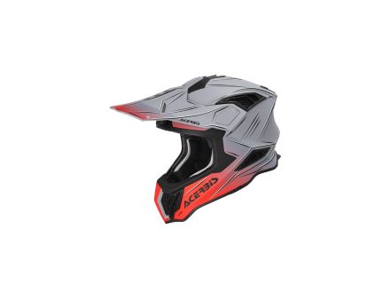Foto - ACERBIS motokros přilba AIRSTRIKE-X šedá/červená
