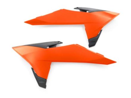 Foto - Spoilery nádrže KTM SX 2025+ sada - Oranžová / bílá / černá