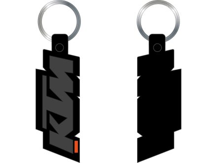 Foto - Přívěsek na klíče KTM – šedo-černý