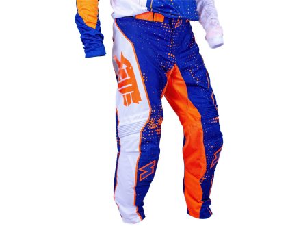 Foto - Motokrosové / enduro kalhoty Sette Anniversary (Oranžová/modrá)